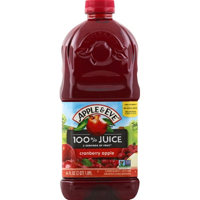 Apple & Eve 100% Juice Cranberry Apple 8/64 OZ [UNFI #0960633] [ebt]