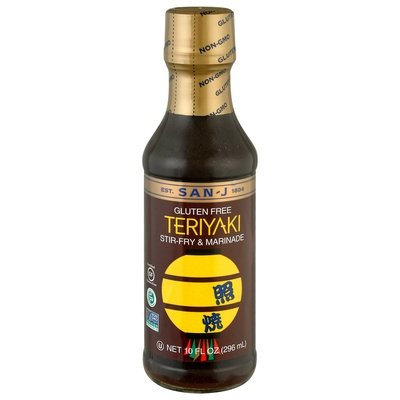 San-J Stir-Fry & Marinade Gluten Free Teriyaki 6/10 OZ [UNFI #185769] [ebt]