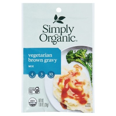 Simply Organic Gravy Mix Vegetarian Brown 12/1 OZ [UNFI #916221] [ebt]