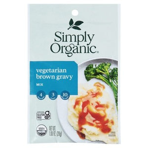 Simply Organic Gravy Mix Vegetarian Brown 12/1 OZ [UNFI #916221] [ebt]