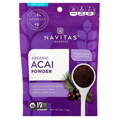 Navitas Organics Acai Powder Organic 12/4 OZ [UNFI #1271485] [ebt]
