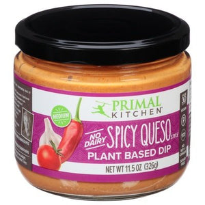 Primal Kitchen Plant Based Dip No Dairy Spicy Queso Style Medium 6/11.5 OZ [UNFI #2848778] [ebt]