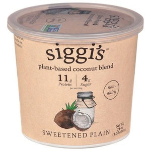 Siggis Coconut Blend Plant-Based Non-Dairy Sweetened Plain 6/24 OZ [UNFI #2708154] [ebt]