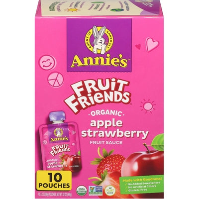 Charles & Alice Inc. Fruit Sauce Organic Apple Strawberry 4/10/3.2 Z [UNFI #03111978] [ebt]