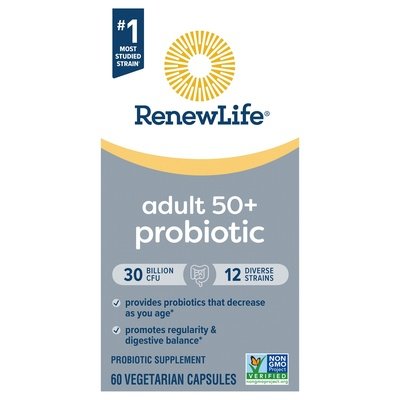 Renew Life Probiotic Adult 50+ Vegetarian Capsules 6/60 VCAP [UNFI #2624039]