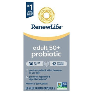 Renew Life Probiotic Adult 50+ Vegetarian Capsules 6/60 VCAP [UNFI #2624039]