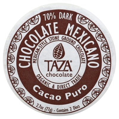 Taza Chocolate Dark Chocolate Mexican-Style Stone Ground 70% 12/2.7 OZ [UNFI #1575141] [ebt]