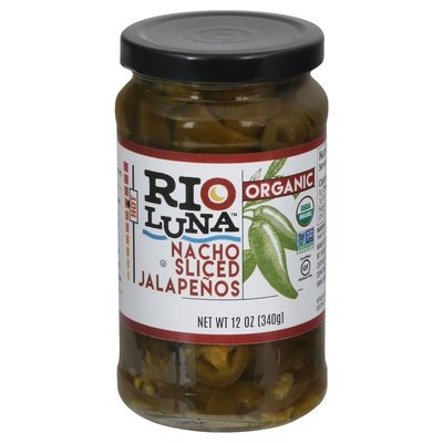 Rio Luna Jalapenos Organic Hot Nacho Sliced 12/12 OZ [UNFI #2119410] [ebt]