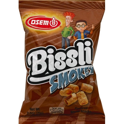 Osem Wheat Snacks Bissli Smokey Flavored 24/2.5 OZ [UNFI #0965160] [ebt]