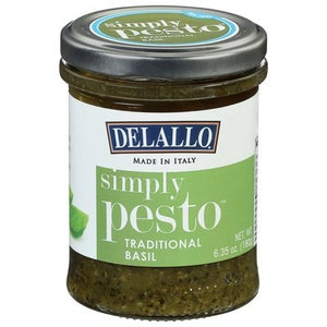 Delallo Simply Pesto Traditional Basil 12/6.35 OZ [UNFI #1563162] [ebt]