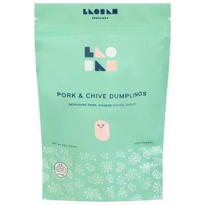 Laoban Dumplings Dumplings Pork & Chive 6/8 OZ [UNFI #2853497] [ebt]