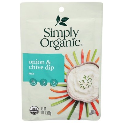 Simply Organic Dip Mix Onion & Chive 12/1 OZ [UNFI #1821156] [ebt]