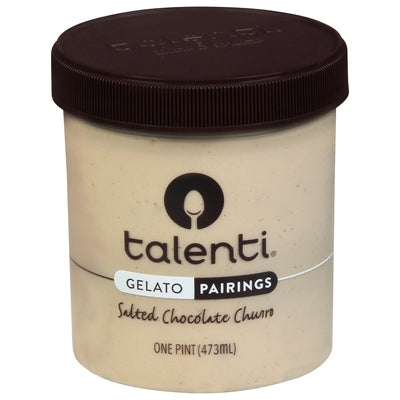 Talenti Gelato E Sorbetto Gelato Pairings Salted Chocolate Churro 8/16 OZ [UNFI #02919678] [ebt]