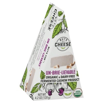 Nuts For Cheese Fermented Cashew Product Organic & Dairy-Free Un-Brie-Lievable 6/4.23 OZ [UNFI #2723963] [ebt]