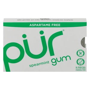 Pur Gum Chewing Gum Aspartame Free Spearmint 12/12.6 GRM [UNFI-CARLISLE #1523836] [ebt]