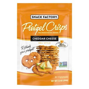 Pretzel Crisps Pretzel Crisps Cheddar Cheese Deli Style 12/7.2 OZ [UNFI #2642569] [ebt]