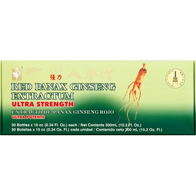 Prince Of Peace Panax Ginseng Extractum Red Ultra Strength Oral Liquid 1/30/10 CC [UNFI-CARLISLE #0958652]