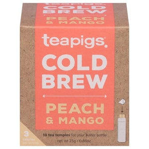 Teapigs Tea Temples Cold Brew Peach & Mango 6/10 CT [UNFI #2546299] [ebt]