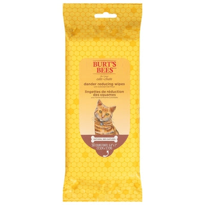 Burts Bees Wipes with Colloidal Oat Flour for Cats Dander Reducing 1/50 CT [UNFI-CARLISLE #1772870]