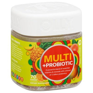 Olly Multi + Probiotic Tropical Twist Gummies 3/70 CT [UNFI-CARLISLE #2999951]