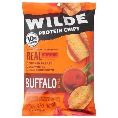 Wilde Protein Chips Buffalo Style 12/4 OZ [UNFI #2877488] [ebt]