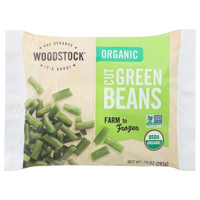 Woodstock Green Beans Cut Organic 12/10 OZ [UNFI #154427] [ebt]