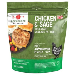 Applegate Farms Breakfast Sausage Patties Chicken & Sage 6/16 OZ [UNFI #2920924] [ebt]