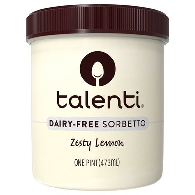 Talenti Gelato E Sorbetto Sorbetto Dairy-Free Zesty Lemon 8/16 OZ [UNFI #3054574] [ebt]