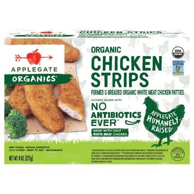 Applegate Farms Chicken Strips Organic 12/8 OZ [UNFI #424622] [ebt]