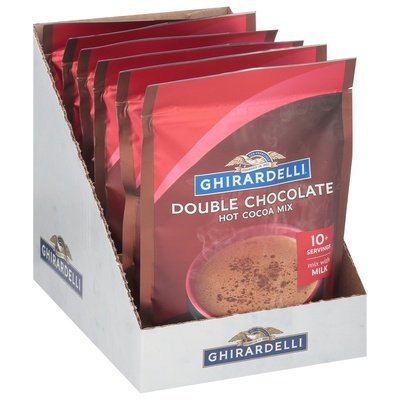 Ghirardelli Hot Cocoa Mix Double Chocolate 6/10.5 OZ [UNFI #1270263] [ebt]