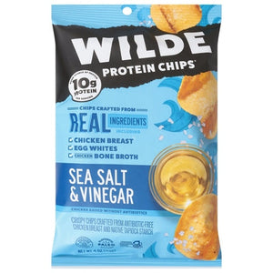 Wilde Protein Chips Sea Salt & Vinegar 12/4 OZ [UNFI #2877470] [ebt]