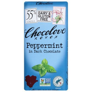 Chocolove Peppermint In Dark Chocolate 12/3.2 OZ [UNFI-CARLISLE #207373] [ebt]