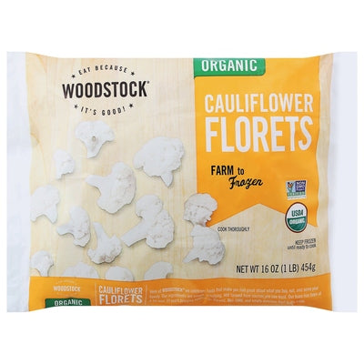 Woodstock Cauliflower Florets Organic 12/16 OZ [UNFI #2542413] [ebt]