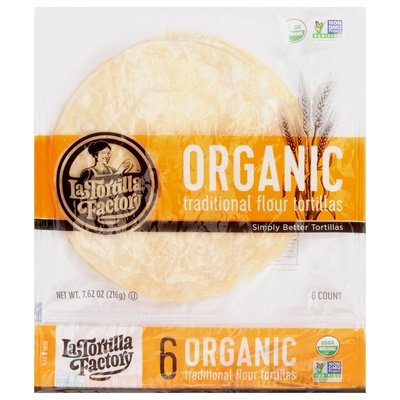 La Tortilla Factory Tortillas Traditional Flour 10/7.62 OZ [UNFI #1714245] [ebt]