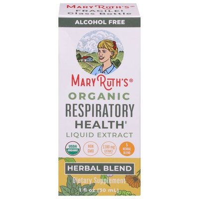 Mary Ruths Respiratory Health Organic Liquid Extract Herbal Blend 1/1 OZ [UNFI-CARLISLE #2977395]