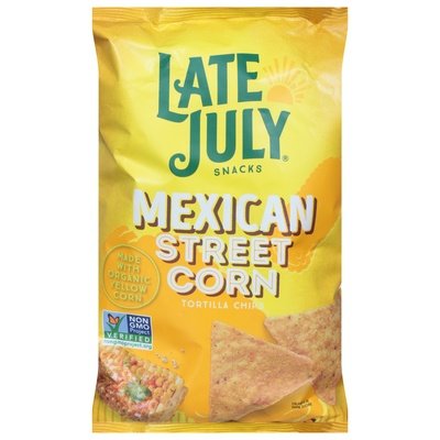 Late July Snacks Tortilla Chips Mexican Street Corn 12/7.8 OZ [UNFI #2821692] [ebt]