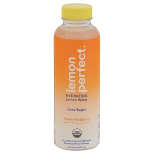 Lemon Perfect Lemon Water Zero Sugar Peach Raspberry Hydrating 12/15.2 OZ [UNFI #3014404] [ebt]