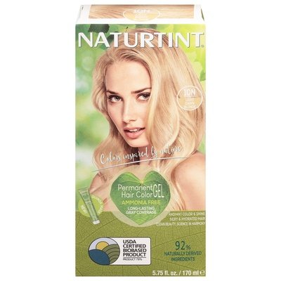 Naturtint Permanent Hair Color Gel Light Dawn Blonde 10N 1/5.6 OZ [UNFI-CARLISLE #108316]