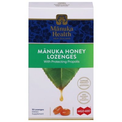 Manuka Health Manuka Honey Lozenges with Protecting Propolis 15 CT [UNFI-CARLISLE #2480192]