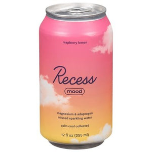 Recess Sparkling Water Mood Raspberry Lemon 12/12 OZ [UNFI #2917276] [ebt]