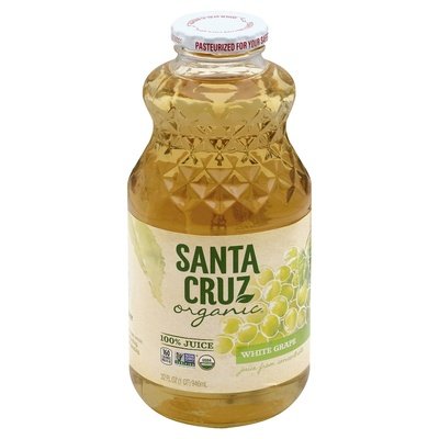 Santa Cruz Organic 100% Juice White Grape 6/32 OZ [UNFI #2425536] [ebt]