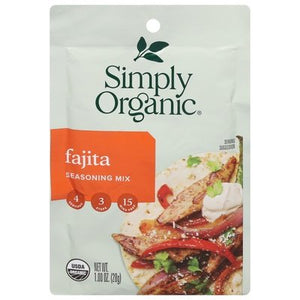 Simply Organic Seasoning Mix Fajita 12/1 OZ [UNFI #0916163] [ebt]