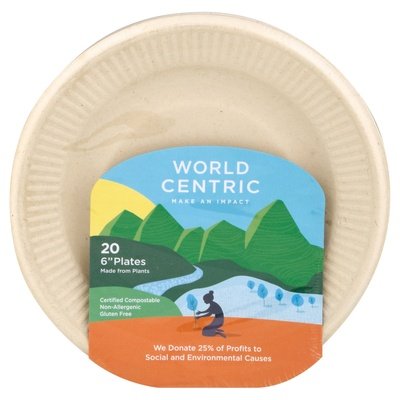 World Centric Plates 6 Inch 12/20 CT [UNFI-CARLISLE #396549]