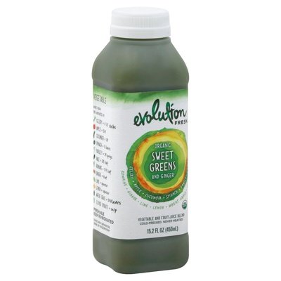 Evolution Fresh Juice Blend Vegetable And Fruit Organic Sweet Greens And Ginger 6/15.2 OZ [UNFI #1560838] [ebt]
