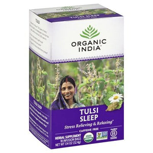Organic India Herbal Supplement Tulsi Sleep Caffeine Free Infusion Bags 6/18 BAG [UNFI #1105691] [ebt]