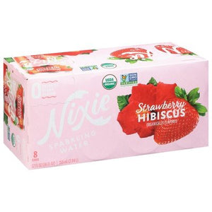 Nixie Sparkling Water Sparkling Water Strawberry Hibiscus 3/8/12 OZ [UNFI #2755619] [ebt]