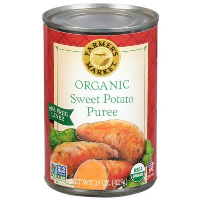 Farmers Market Sweet Potato Puree Organic 12/15 OZ [UNFI #337931] [ebt]