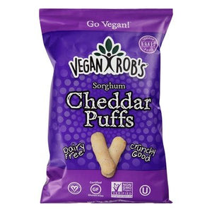 Vegan Robs Sorghum Puffs Cheddar 12/3.5 OZ [UNFI #2043255] [ebt]