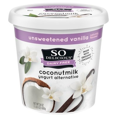 So Delicious Yogurt Alternative Coconutmilk Unsweetened Vanilla 6/24 OZ [UNFI #1852789] [ebt]