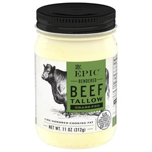 Epic Beef Tallow Rendered Grass-Fed 6/11 OZ [UNFI #2099257] [ebt]